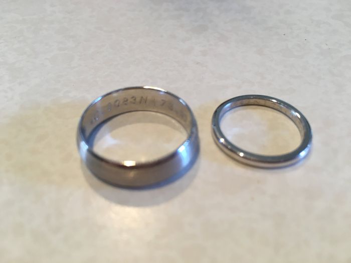Plain silver band - 1