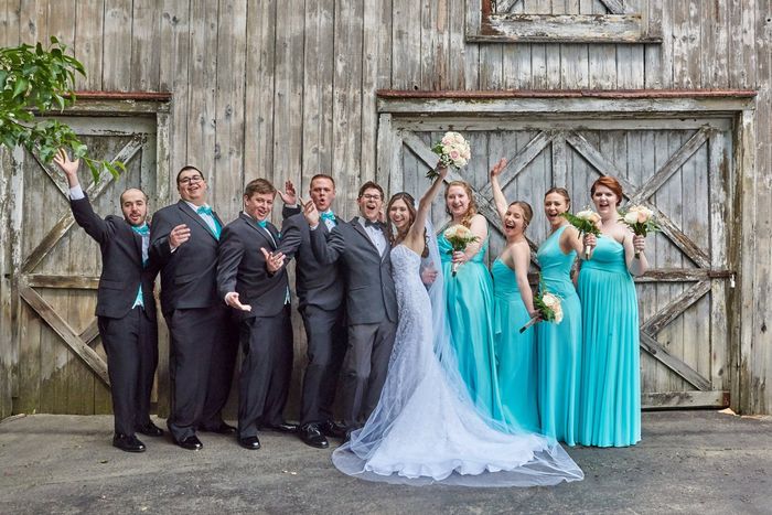 Vibrant Blue Bridesmaids 2