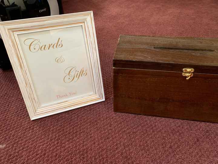 How worried should i actually be about people stealing from the wedding card box? - 1