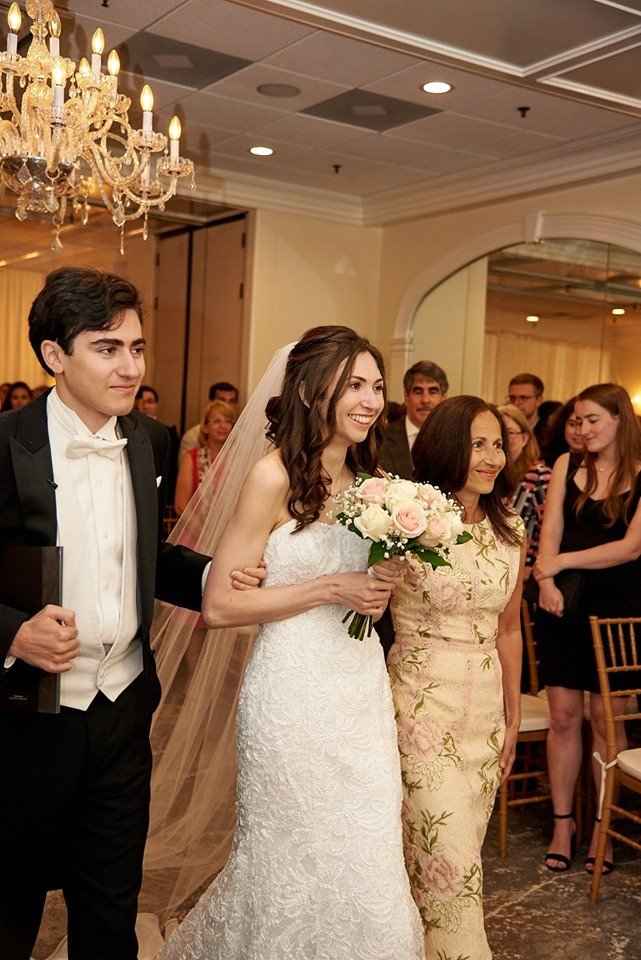 walking down the aisle