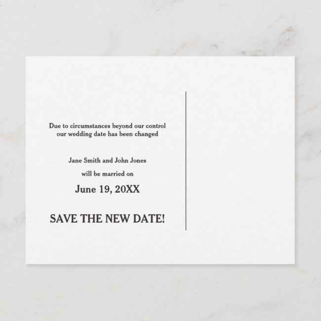Changing a wedding date after sending out save the dates due to venue issues - 3