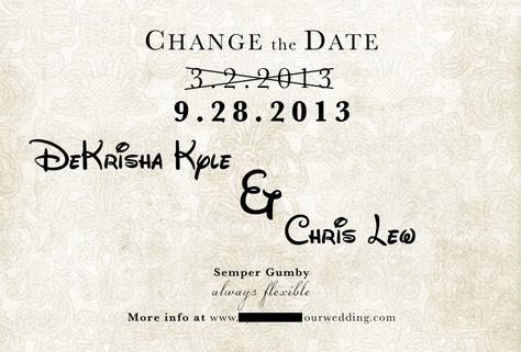 Changing the Wedding Date 1