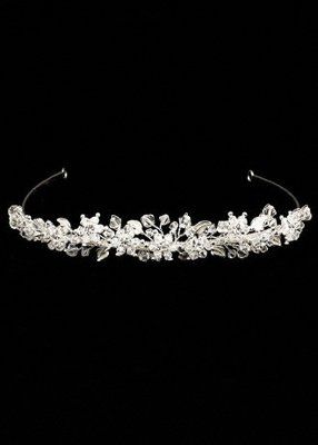 Matching Davids Bridal Tiara and Veil for Sale