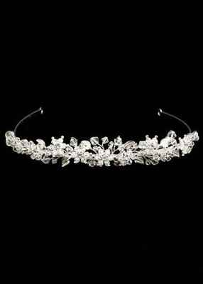 Matching Davids Bridal Tiara and Veil for Sale
