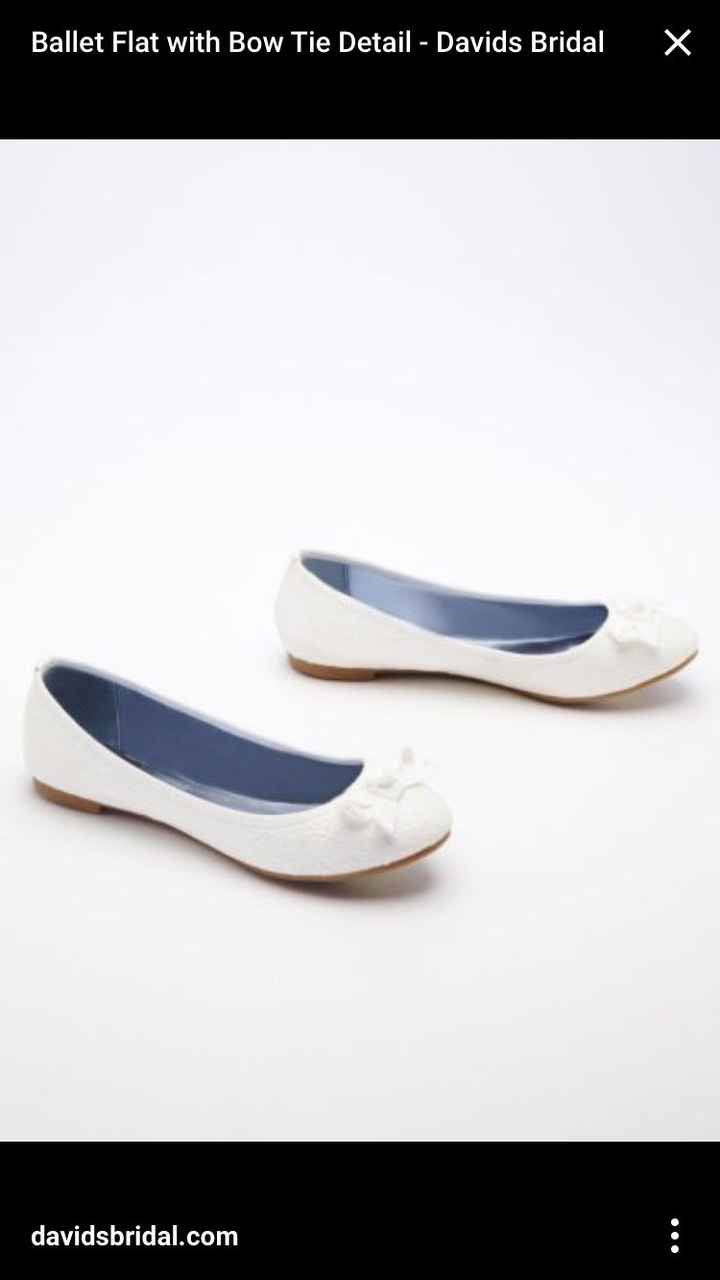 Flat wedding shoes