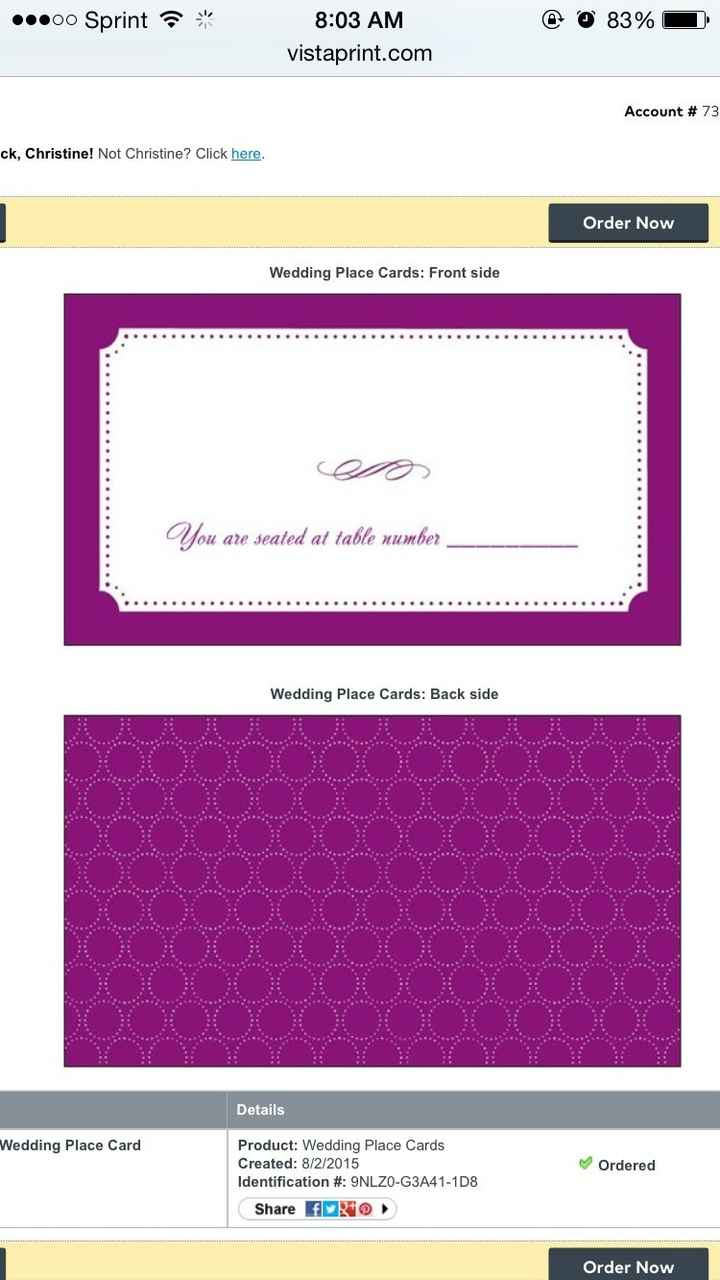 Show me your escort cards!