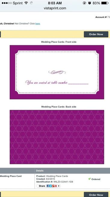Show me your escort cards!