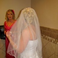 Matching Davids Bridal Tiara and Veil for Sale