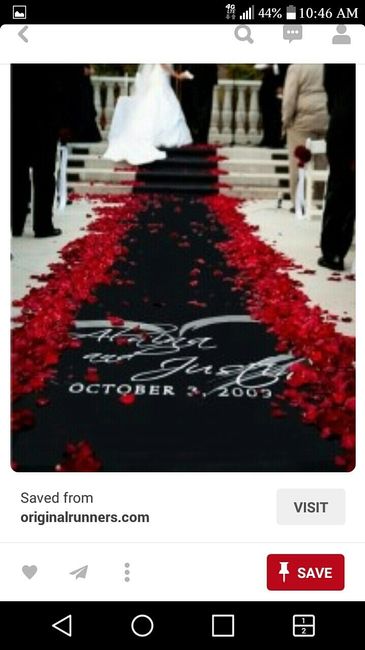 Show me you aisle runner!!