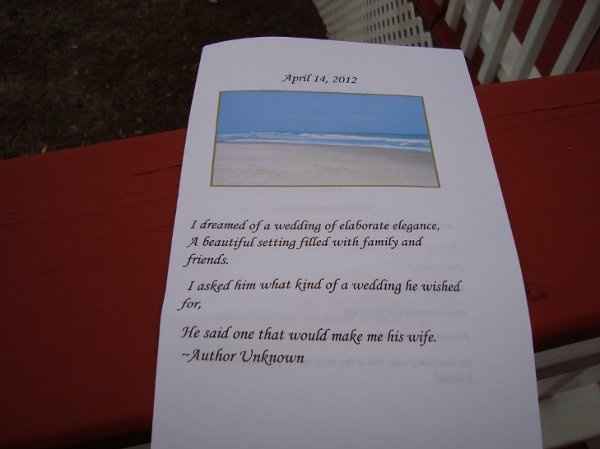 04/14/12~Recap of my beautiful wedding day and NON-PRO Pictures....