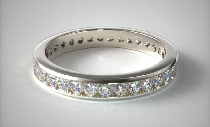Here's the channel setting with round-cut diamonds.