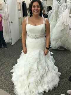 My "said yes to the dress" moment!