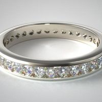 Here's the channel setting with round-cut diamonds.