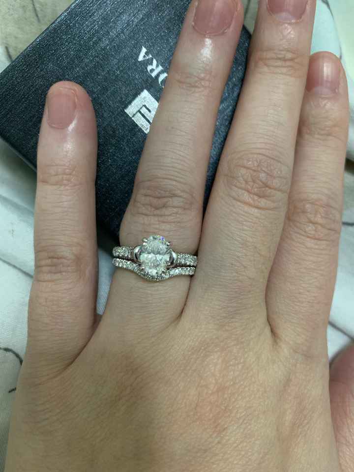 Oval Rings with Contour Bands - 1