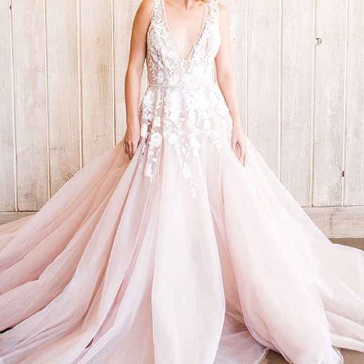 My gown isn't white, so what color should my bridesmaids wear?