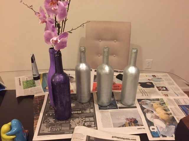 Wine bottle centerpieces?