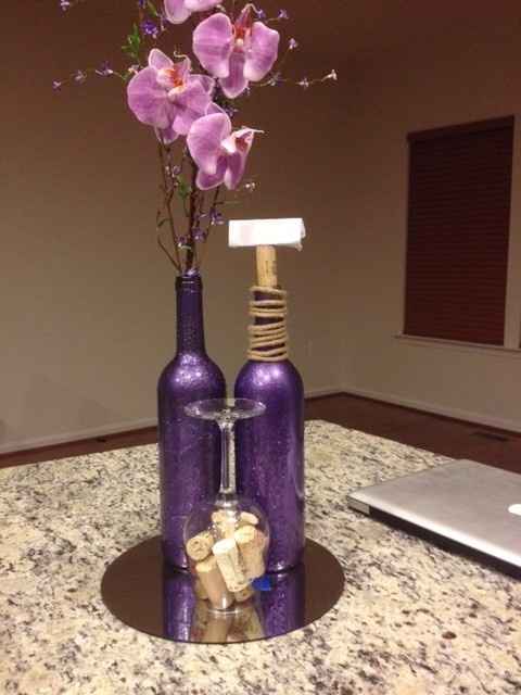 Wine bottle centerpieces?