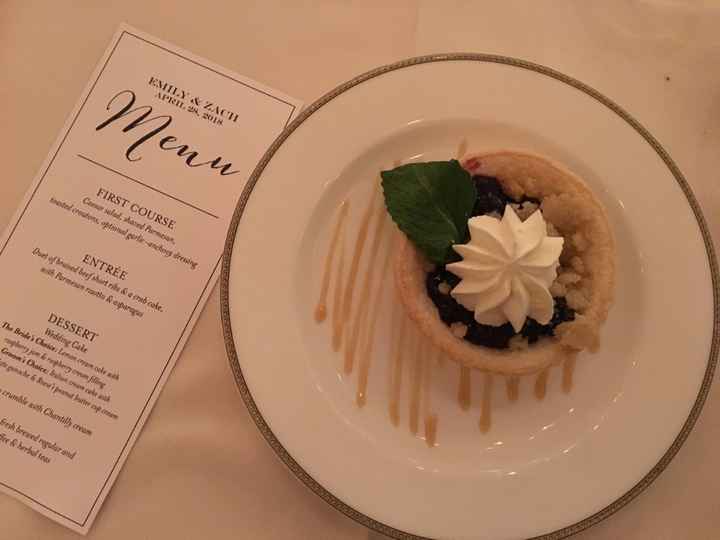 Our dessert in addition to the cake