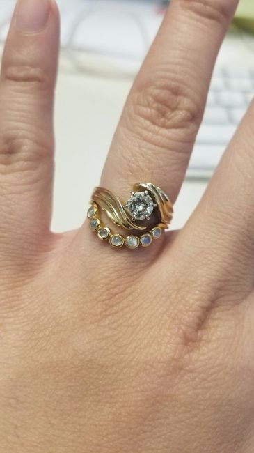 Show me your curved/indented wedding bands! 8