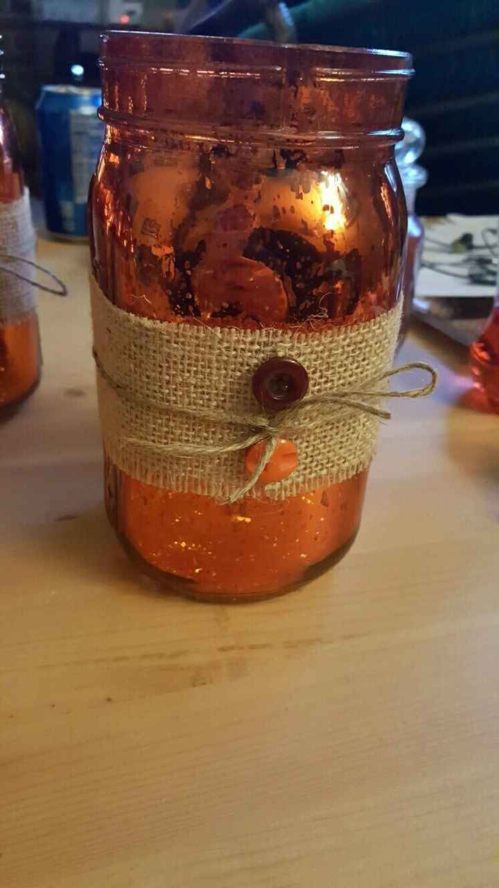 The start of our centerpieces. Thoughts?!?