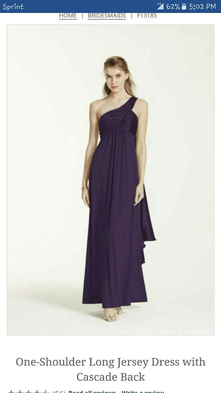 Can't find the purple bm dress I want