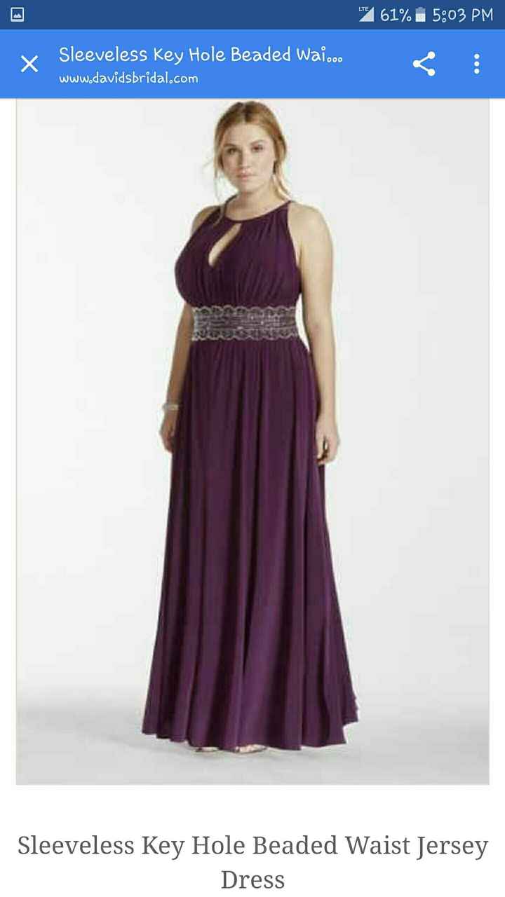 Can't find the purple bm dress I want