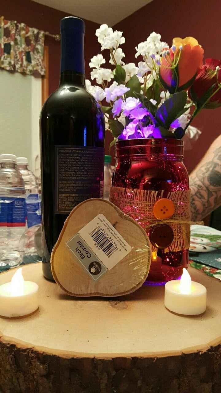 The start of our centerpieces. Thoughts?!?