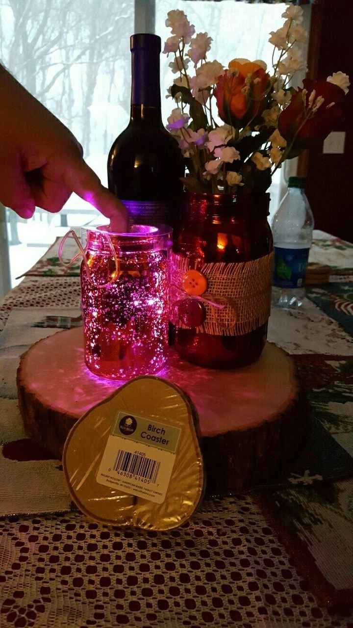 The start of our centerpieces. Thoughts?!?