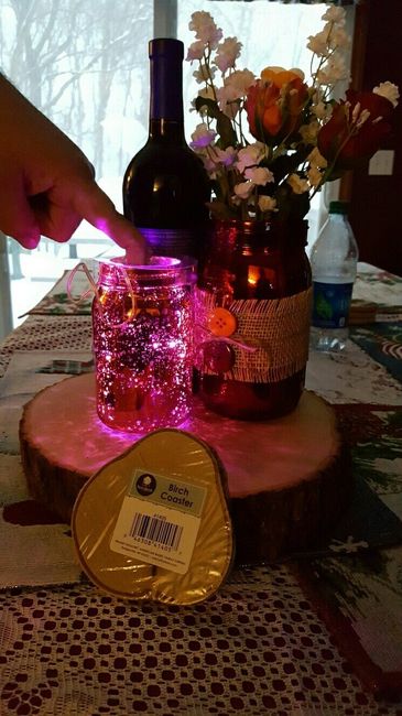 My first attempt at DIY Centerpieces!  What do you think??