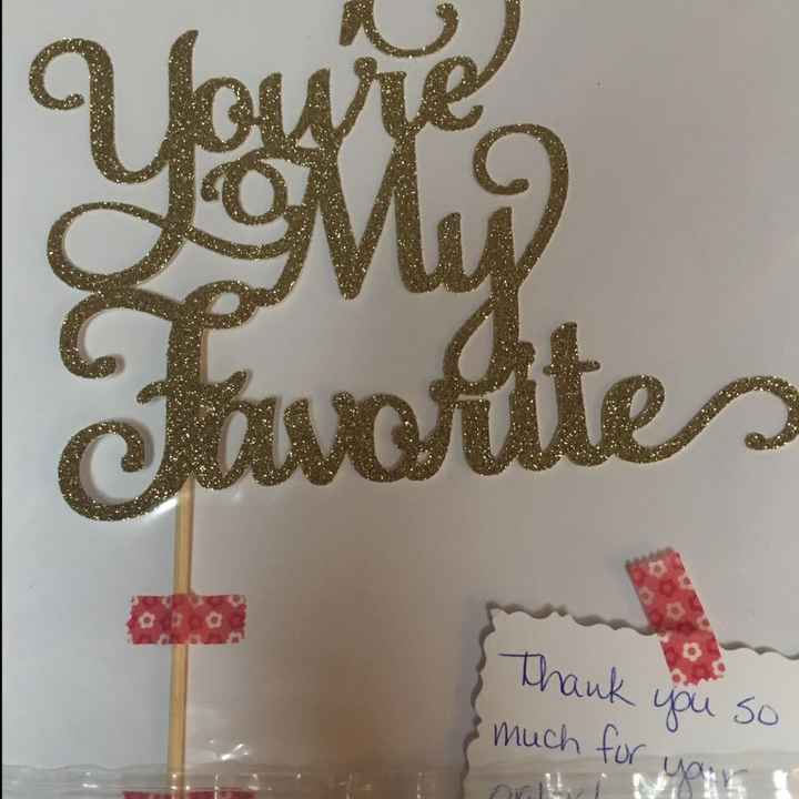 What's going on top of your cake? - 1