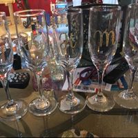 Bridal party champagne glasses - 1