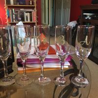 Bridal party champagne glasses - 2