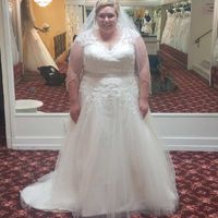 Does your wedding dress have lace, beading, or both? - 2