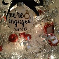 Engagement Christmas ornaments!
