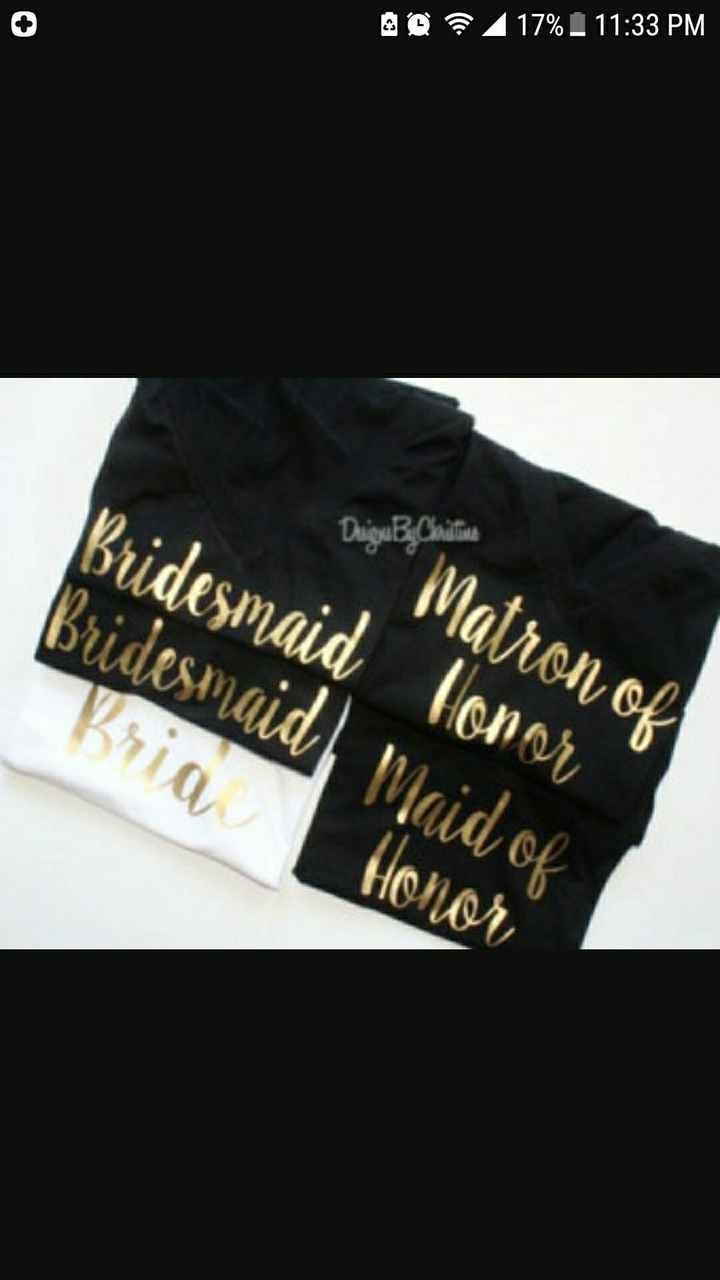 Bridal Party Shirts
