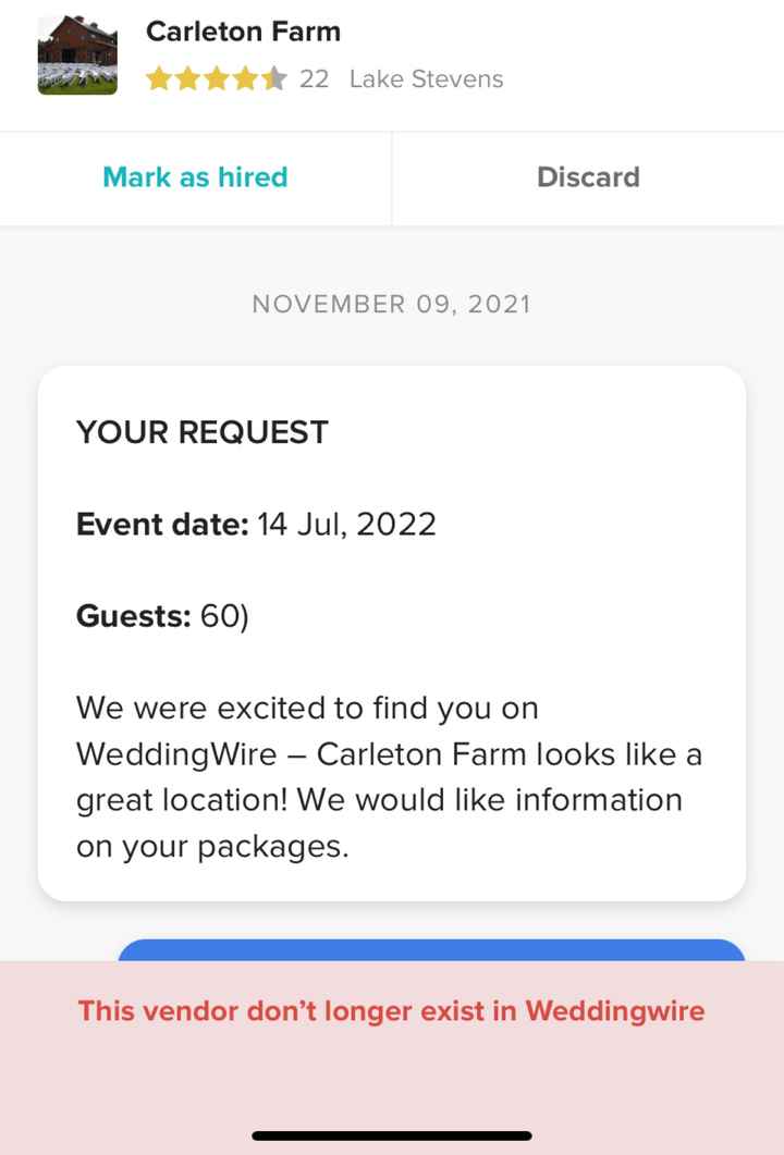 Error Message “this vendor don’t longer exist in Ww” - 1