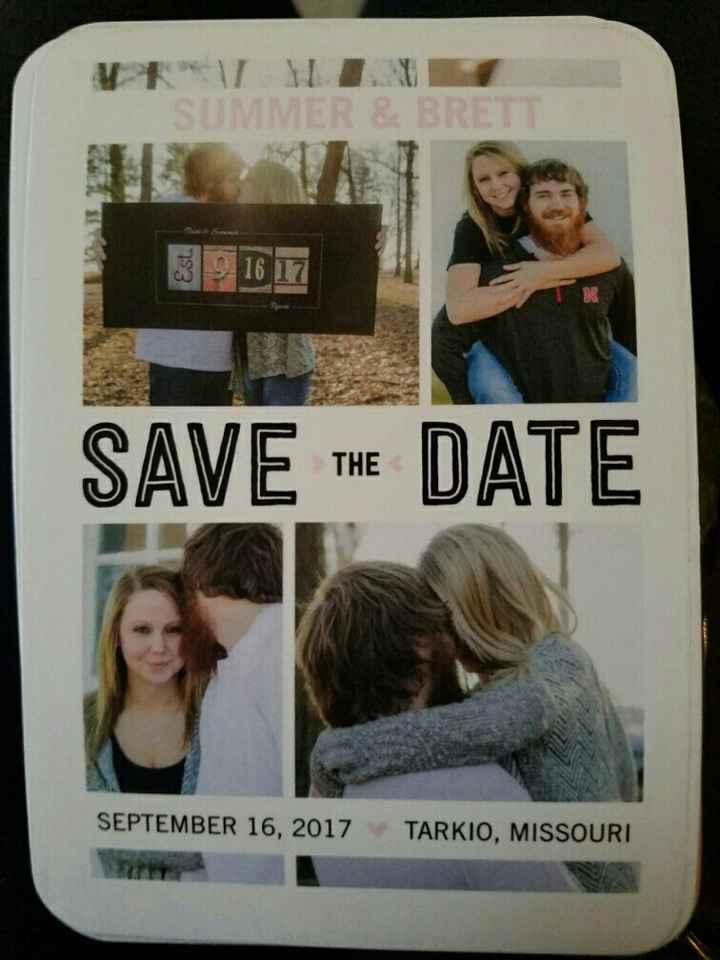 Let's see those Save the Dates and invites!