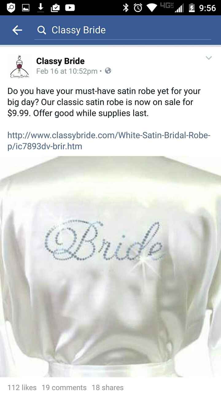 Classy Bride Robe on Sale