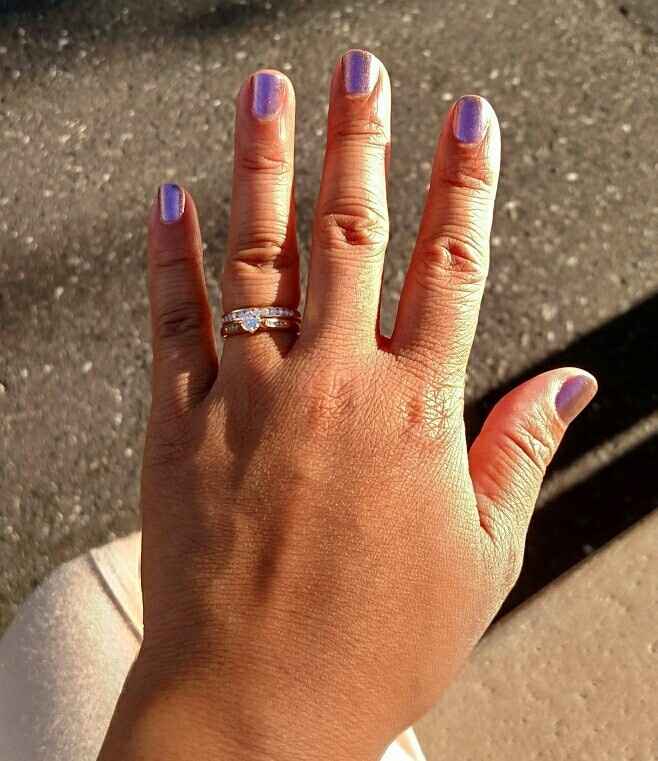 How do you or plan to wear your wedding and e- ring?
