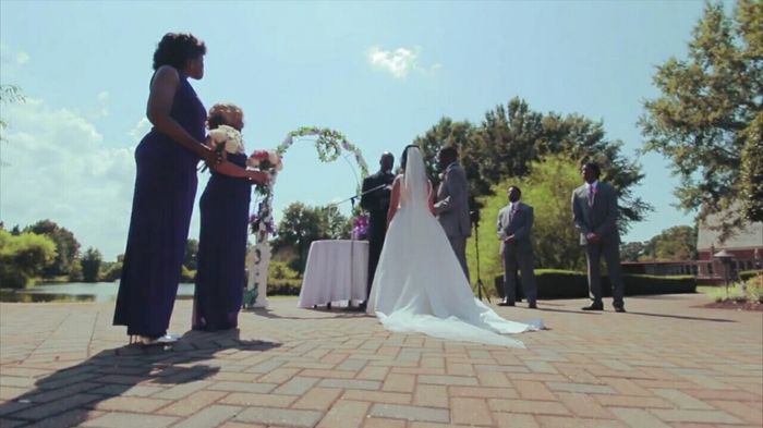 When did you take your veil off? And did you have something underneath?