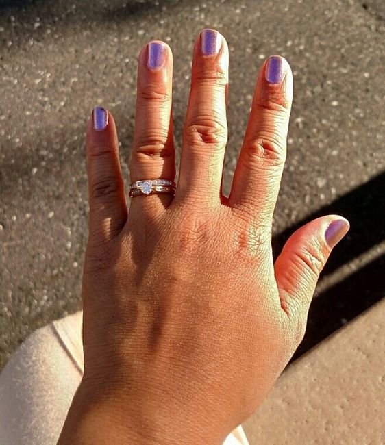 Let's see those rings! And for the Mrs lets see the bands with it ! I LOVE seeing everyone's bling:)