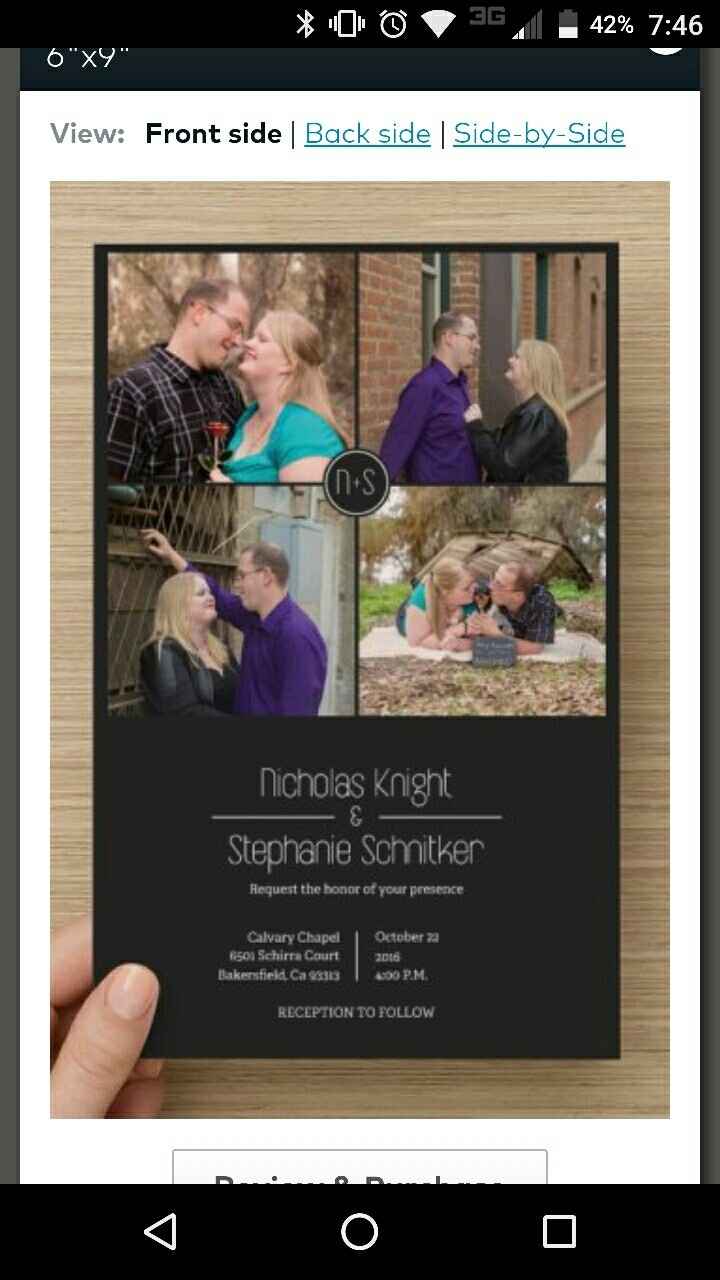 Let's see your wedding invites
