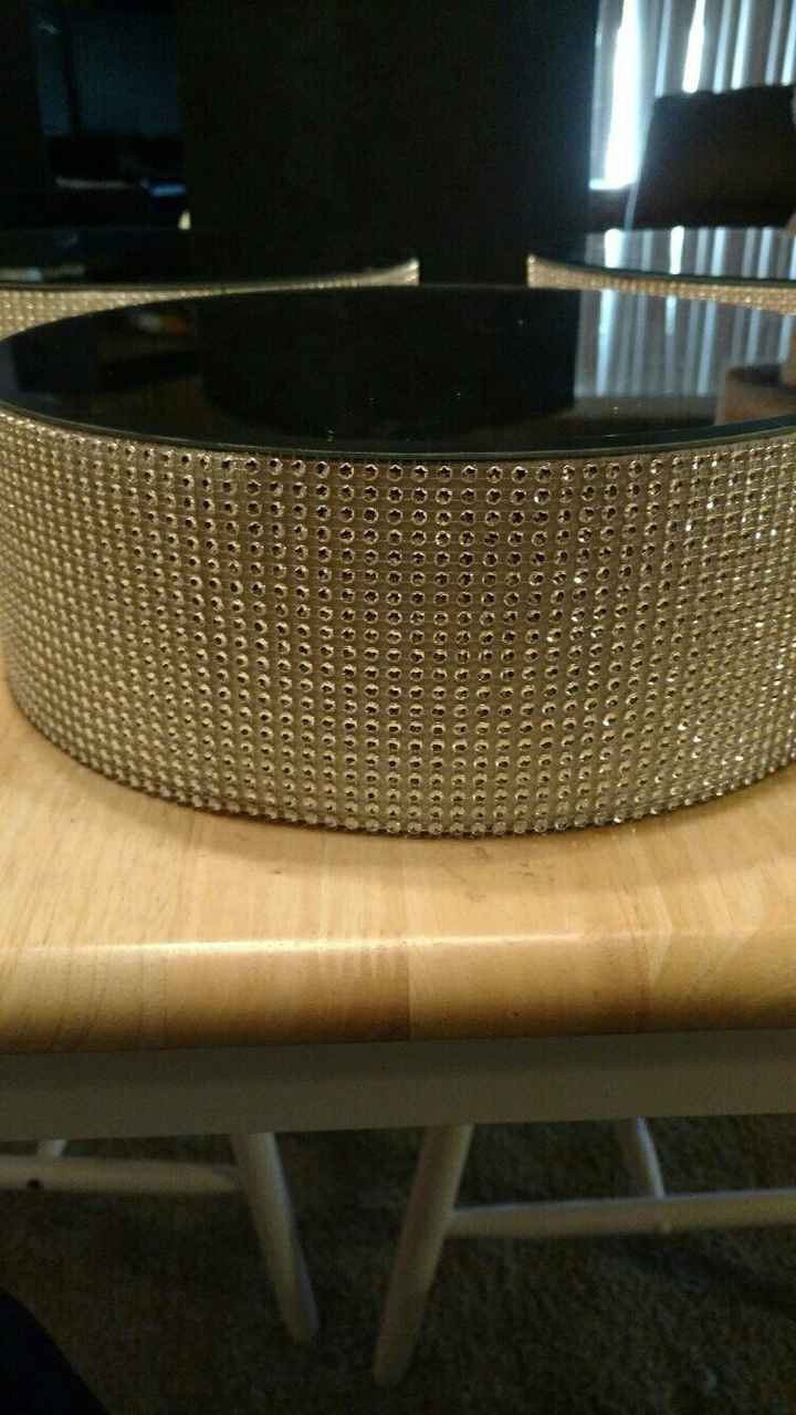 Got my diy cake stands done!!