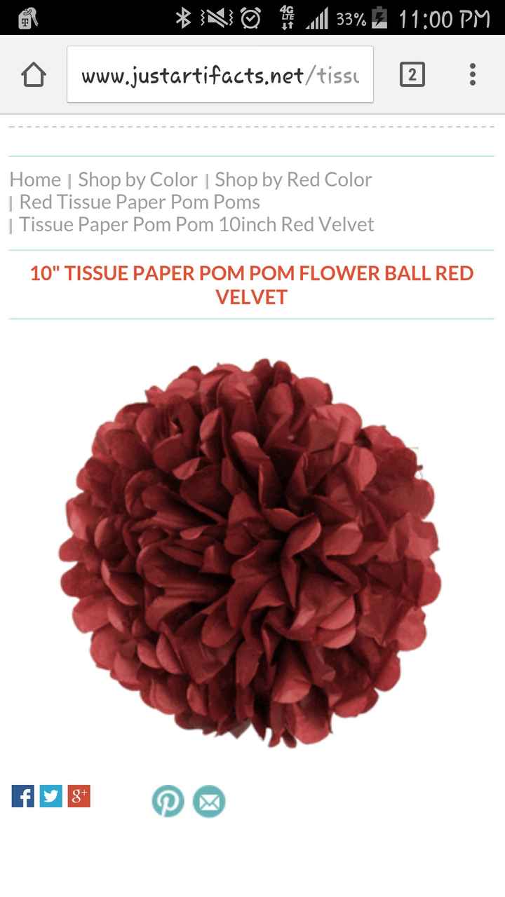 Tissue pom poms/vases