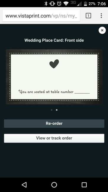 Escort cards