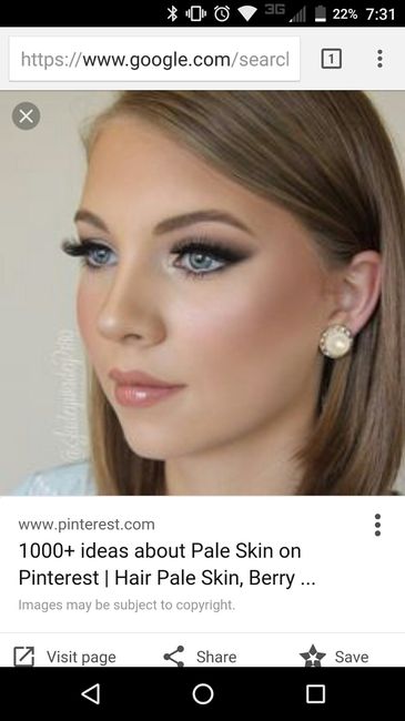 Show me 1 hair and 1 makeup inspiration you have for your wedding day!