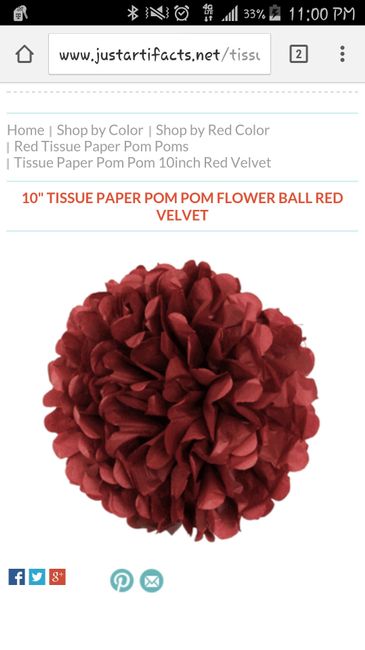 Tissue pom poms/vases