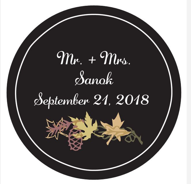 Sticker with leaves!