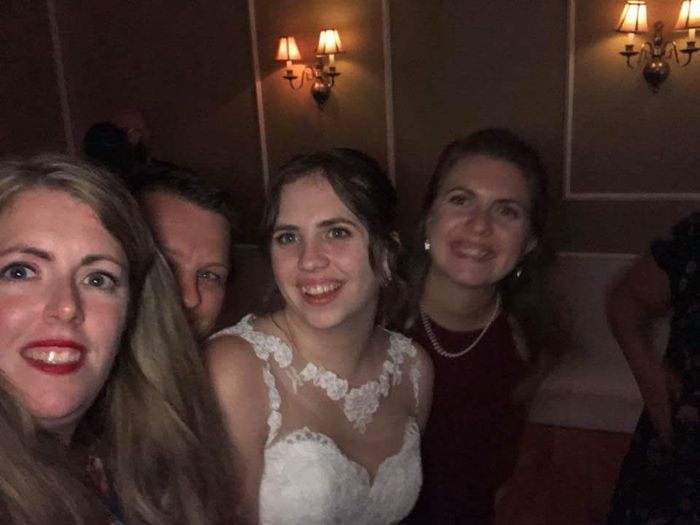 My cousin, her husband, my sister and me!