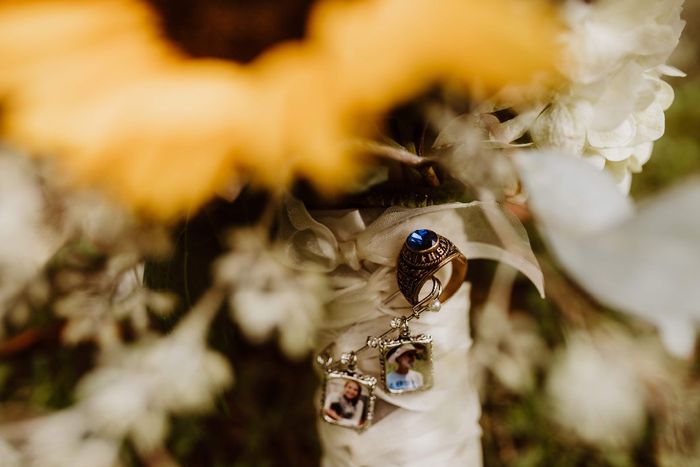 My charms and my dad's class ring!